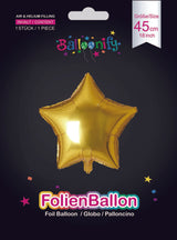 Folienballon Stern in Gold, 45cm