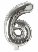 Balloonify Folienballon Zahl 6, 35cm