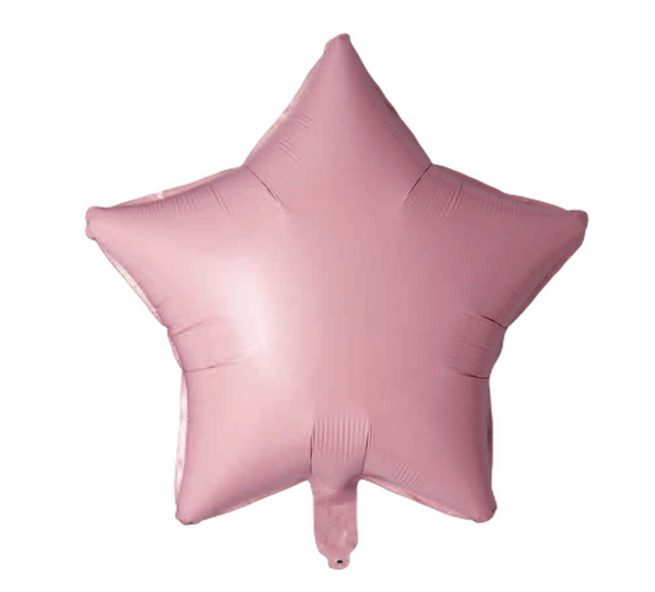 Folienballon Stern in Rosa, 45cm