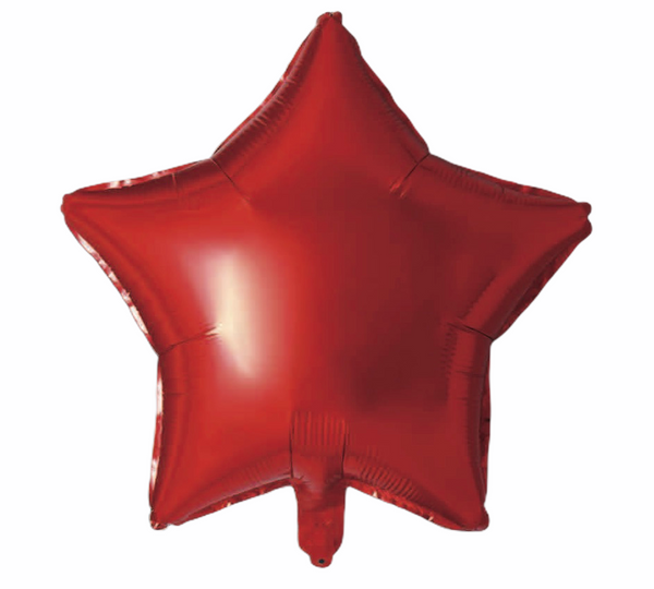 Folienballon Stern in Rot, 45cm