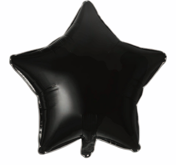 Folienballon Stern in Schwarz, 45cm