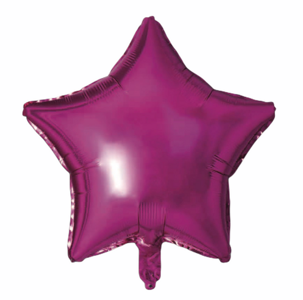Folienballon Stern in Pink, 45cm