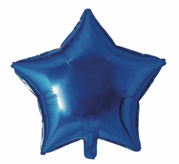 Folienballon Stern in Blau, 45cm