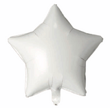 Folienballon Stern in Weiß, 45cm