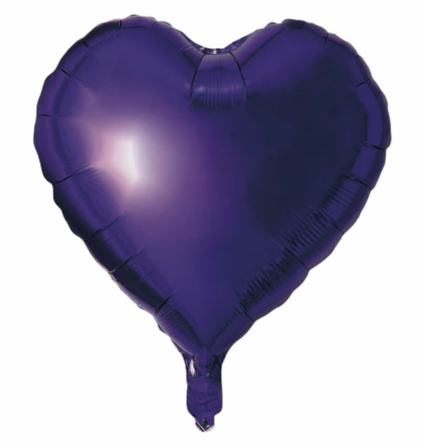 Folienballon Herz in Lila, 45cm