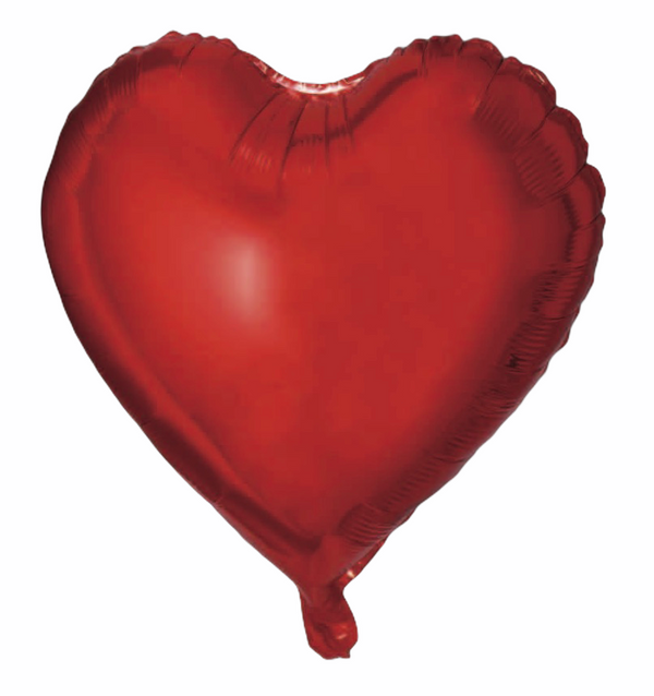 Folienballon Herz in Rot, 45cm