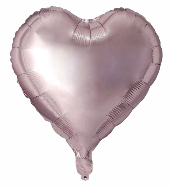 Folienballon Herz in Roségold, 45cm
