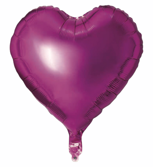 Folienballon Herz in Pink, 45cm