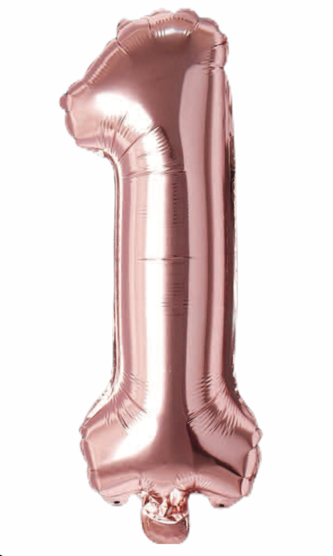 Balloonify Folienballon Zahl 1, 35cm