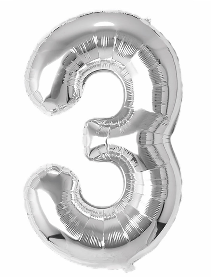 Balloonify Folienballon Zahl 3, 86cm