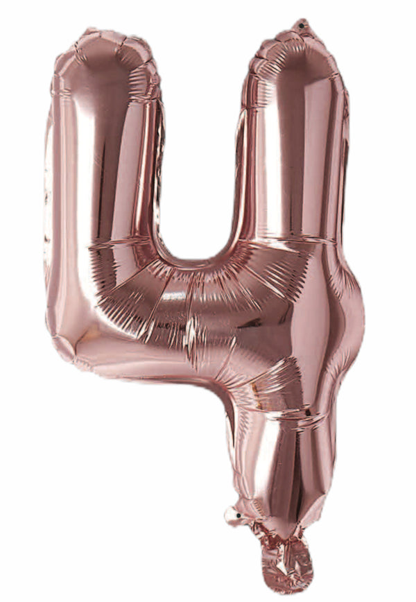 Balloonify Folienballon Zahl 4, 35cm