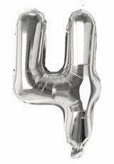 Balloonify Folienballon Zahl 4, 35cm
