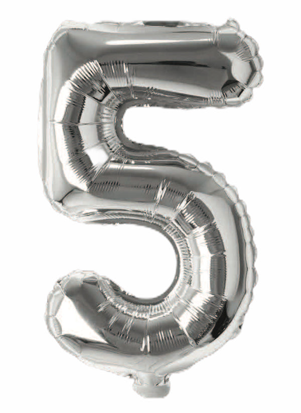Balloonify Folienballon Zahl 5, 35cm