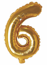 Balloonify Folienballon Zahl 6, 35cm