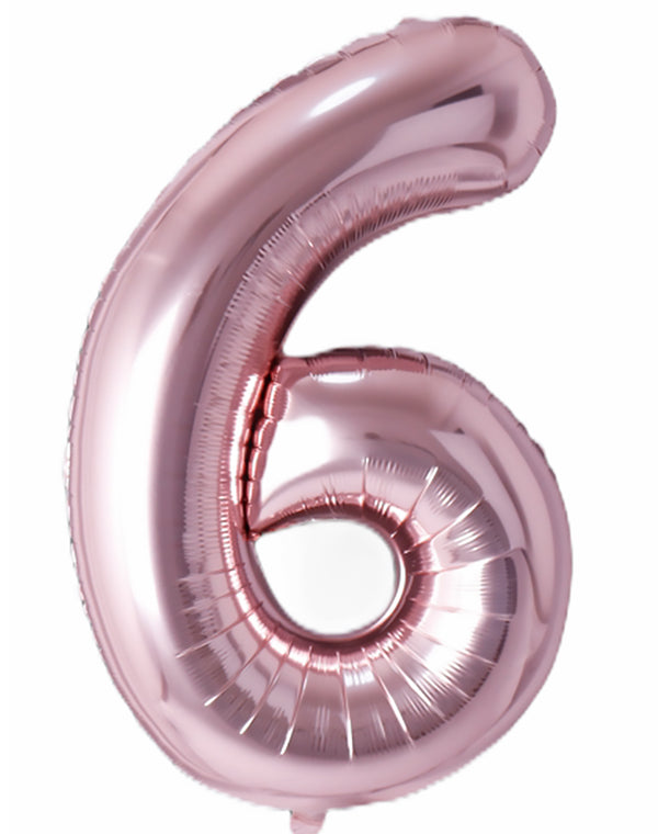 Balloonify Folienballon Zahl 6, 86cm