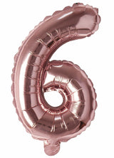 Balloonify Folienballon Zahl 6, 35cm