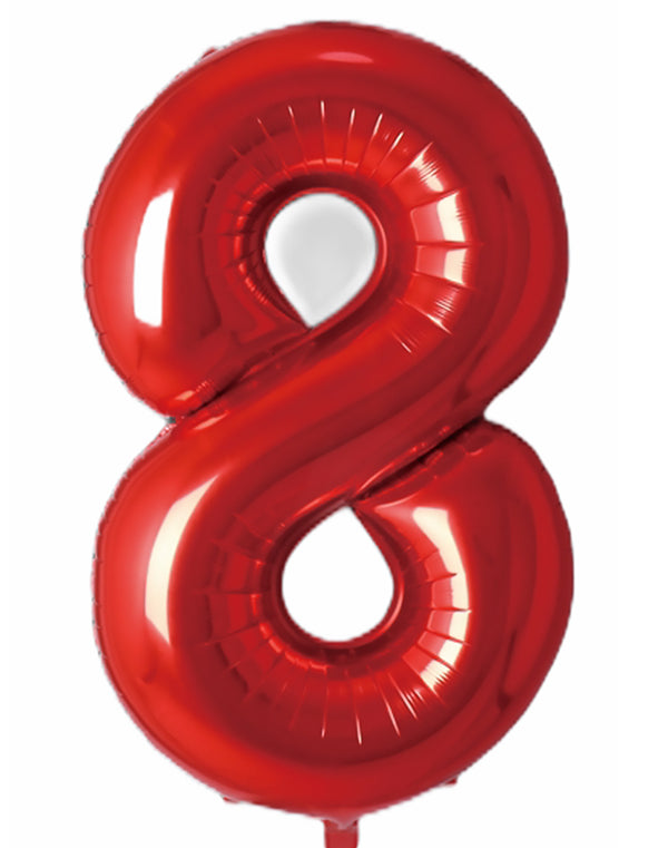 Balloonify Folienballon Zahl 8, 86cm