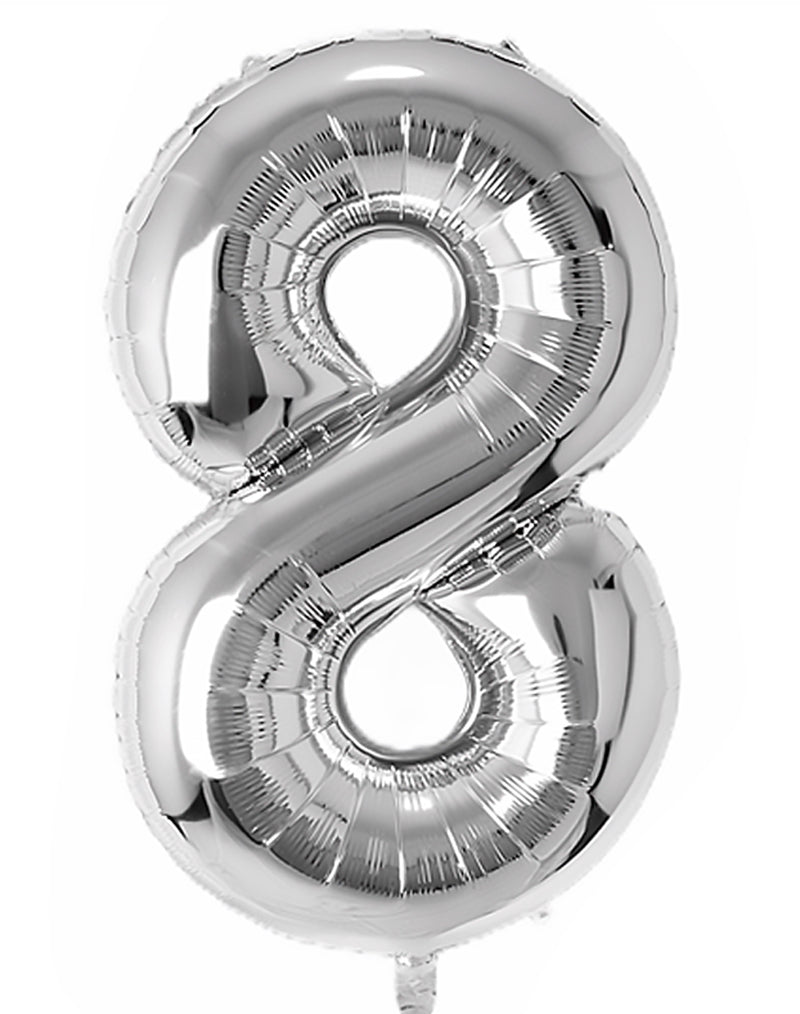 Balloonify Folienballon Zahl 8, 86cm