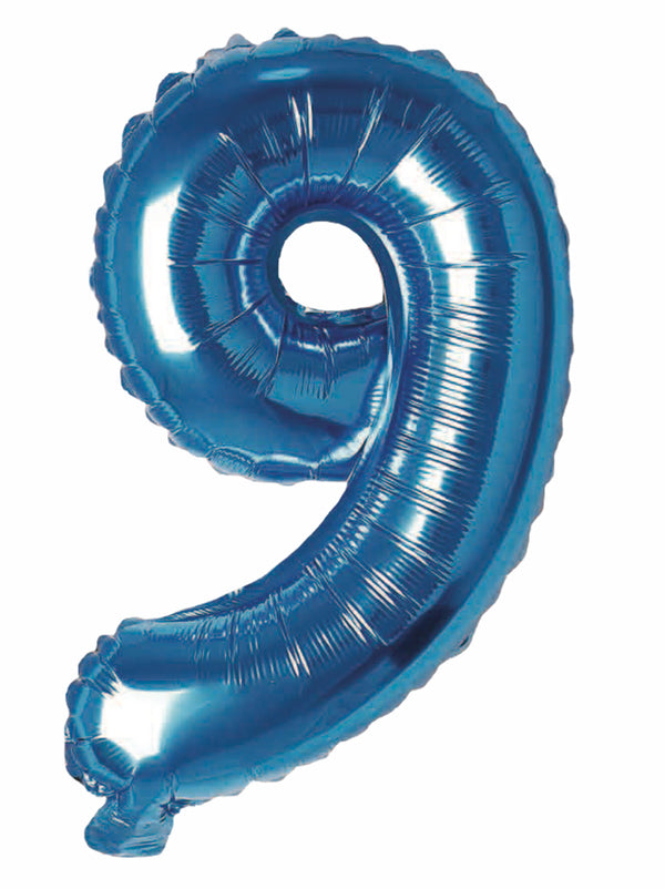 Balloonify Folienballon Zahl 9, 35cm