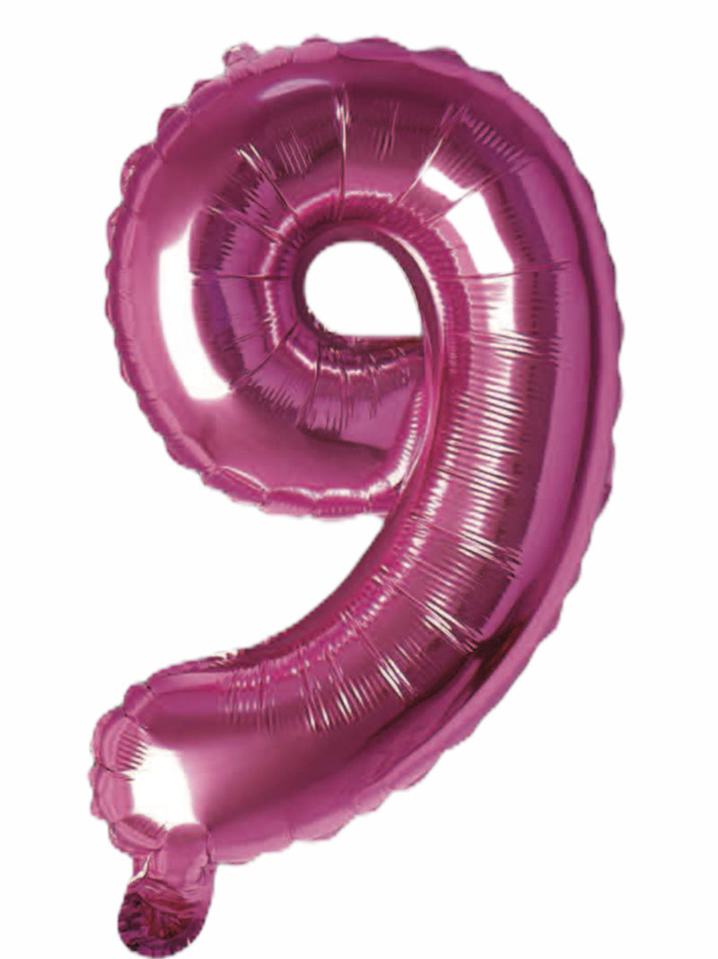 Balloonify Folienballon Zahl 9, 35cm