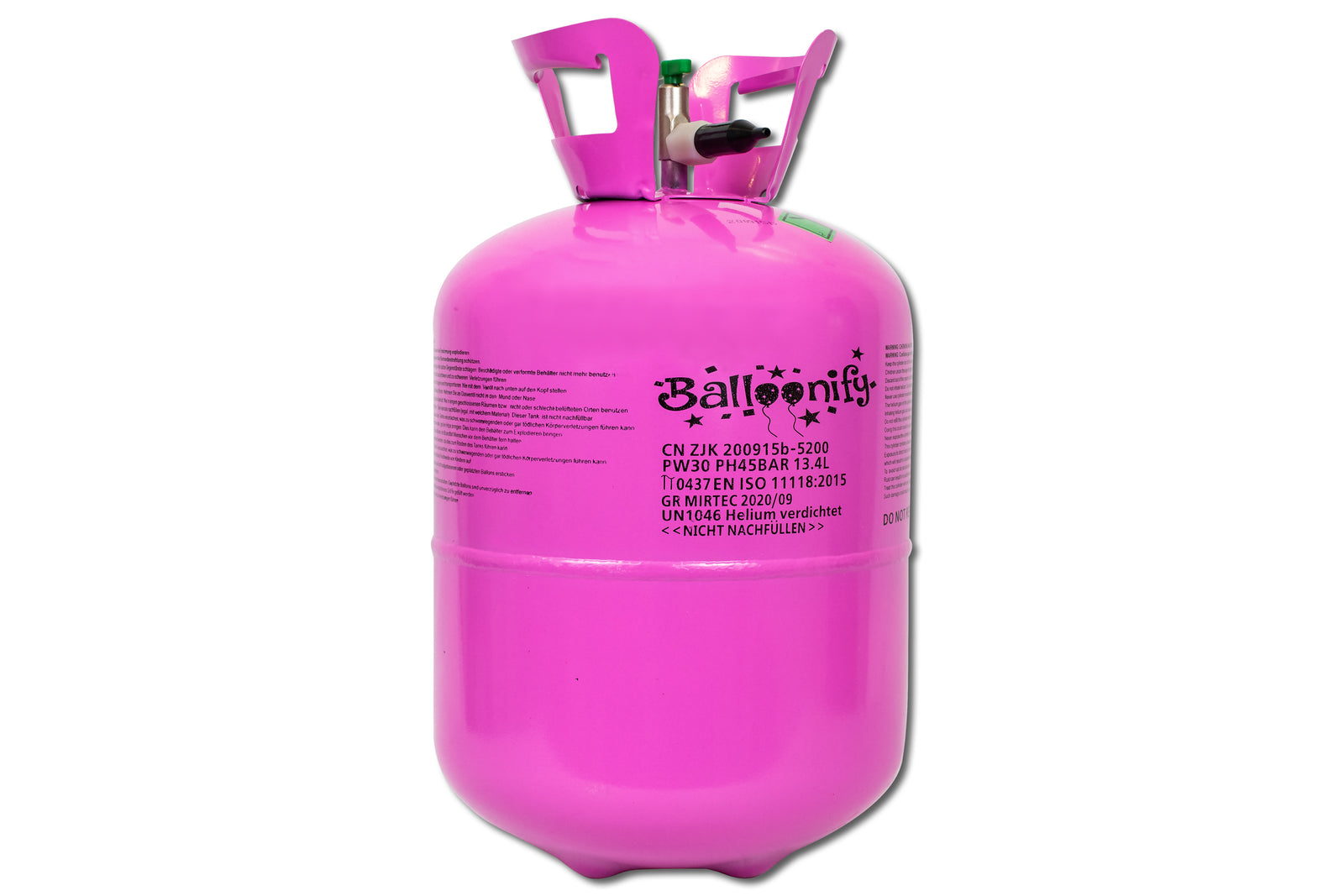 CEPEWA Gas Helium Ballongas 3er Set Für Je 30 Luftballons Heliumflasche Party S0z9n02p