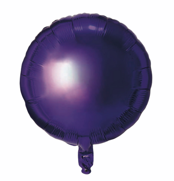 Folienballon Rund in Lila, 45cm