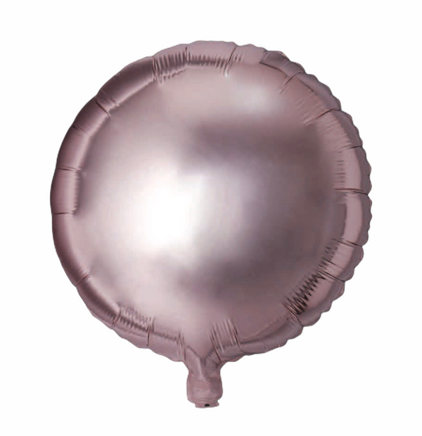 Folienballon Rund in Roségold, 45cm
