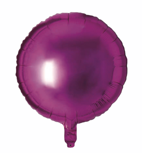 Folienballon Rund in Pink, 45cm