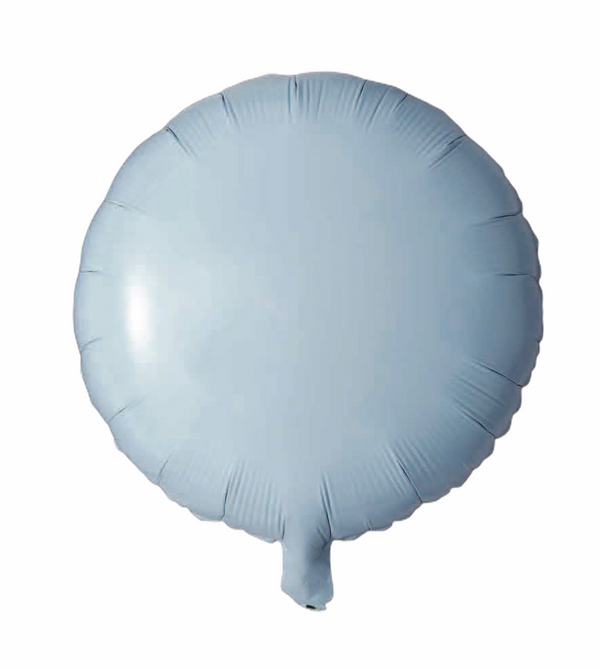 Folienballon Rund in Hellblau, 45cm
