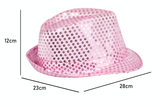 LED Partyhut Rosa