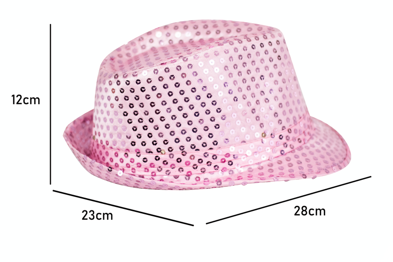 LED Partyhut Rosa