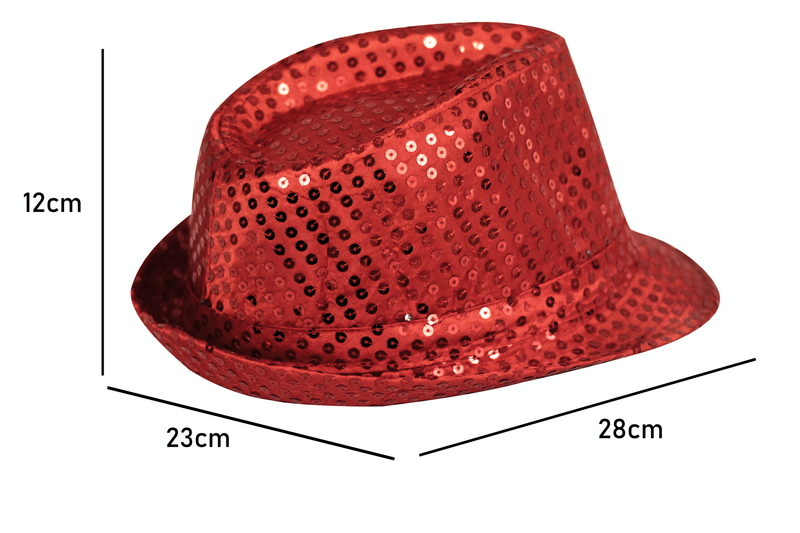 LED Partyhut Rot